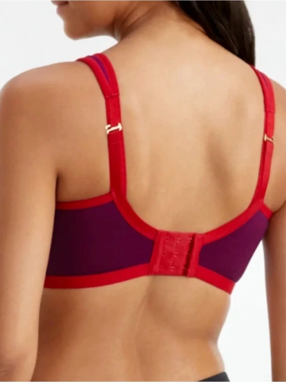 Natori YOGI Underwire Sports Bra JEWEL VIOLET CONVERTIBLE purple 34D